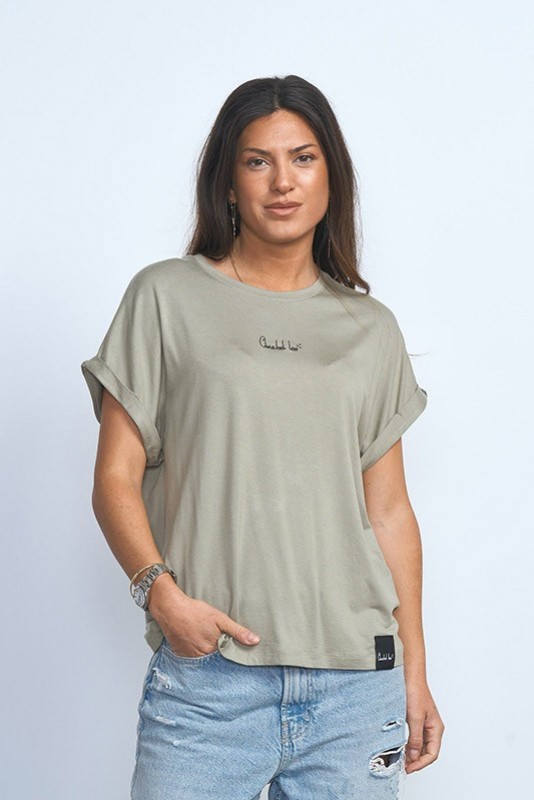Camiseta Basica Verde Anabel lee