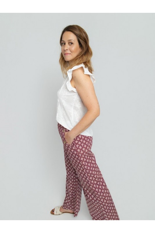 Pantalon Art Burdeos Pantalon Art Burdeos