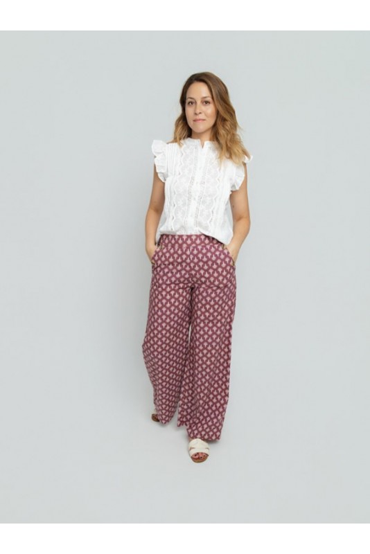 Pantalon Art Burdeos Pantalon Art Burdeos