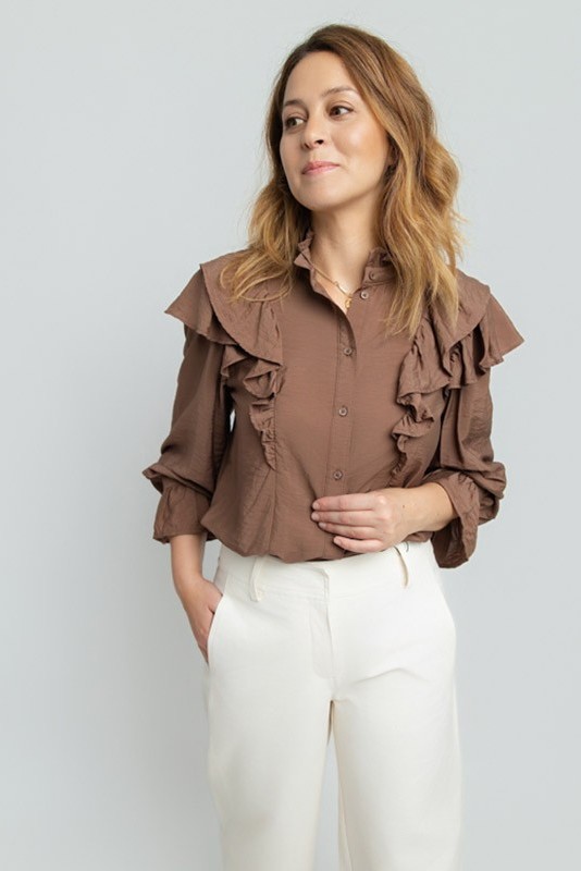 Blusa Jules Marron Vero Moda
