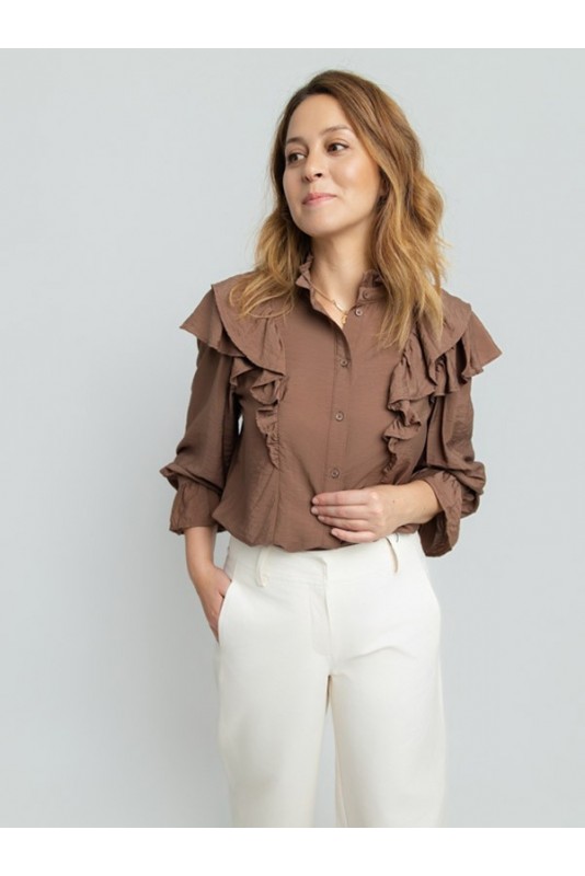 Blusa Jules Marron Vero Moda