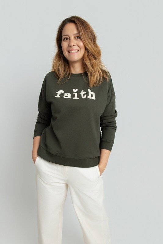 Sudadera Melina Green Vero Moda