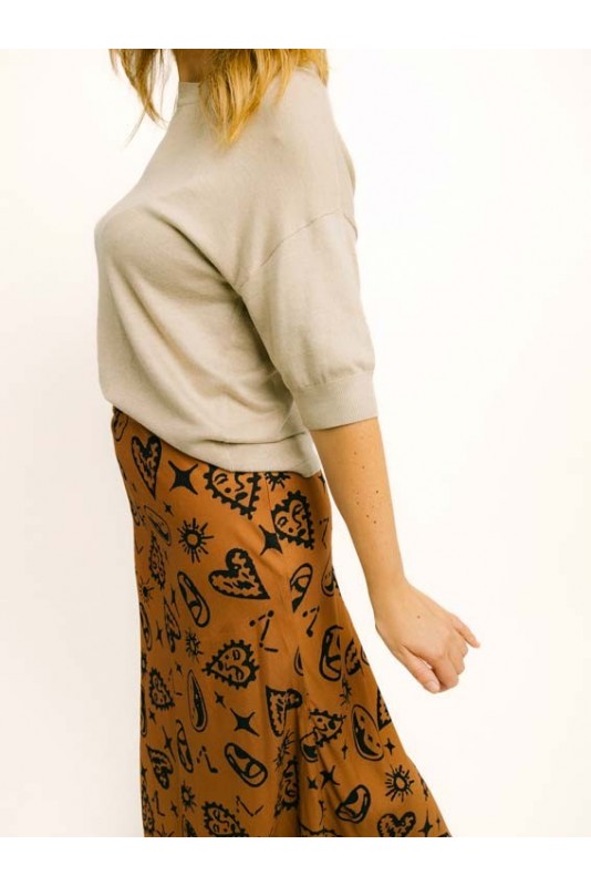 Jersey Morla M Corta Beige B Young