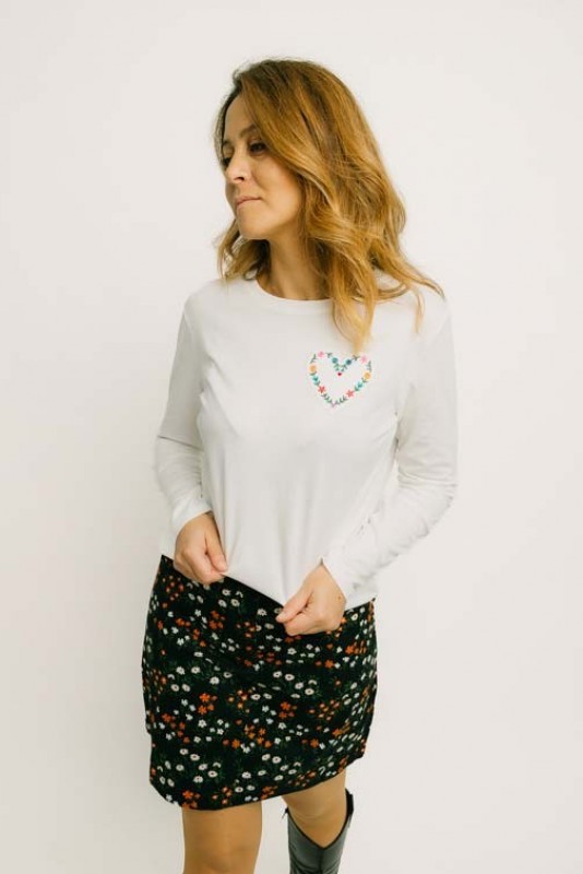 Camiseta Brunswick Heart sugarhill