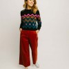 Jersey Rita Flower Chevron Sugarhill