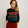 Jersey Rita Flower Chevron Sugarhill