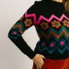 Jersey Rita Flower Chevron Sugarhill