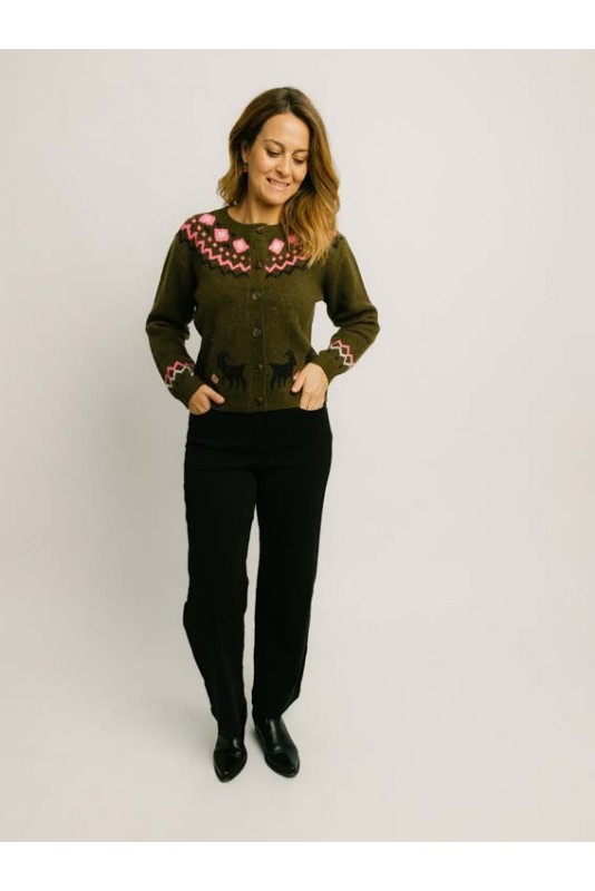 Cardigan Olana Olive Sugarhill Cardigan Olana Olive Sugarhill