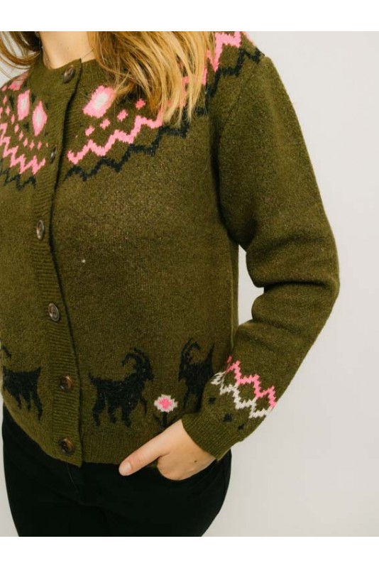 Cardigan Olana Olive Sugarhill Cardigan Olana Olive Sugarhill