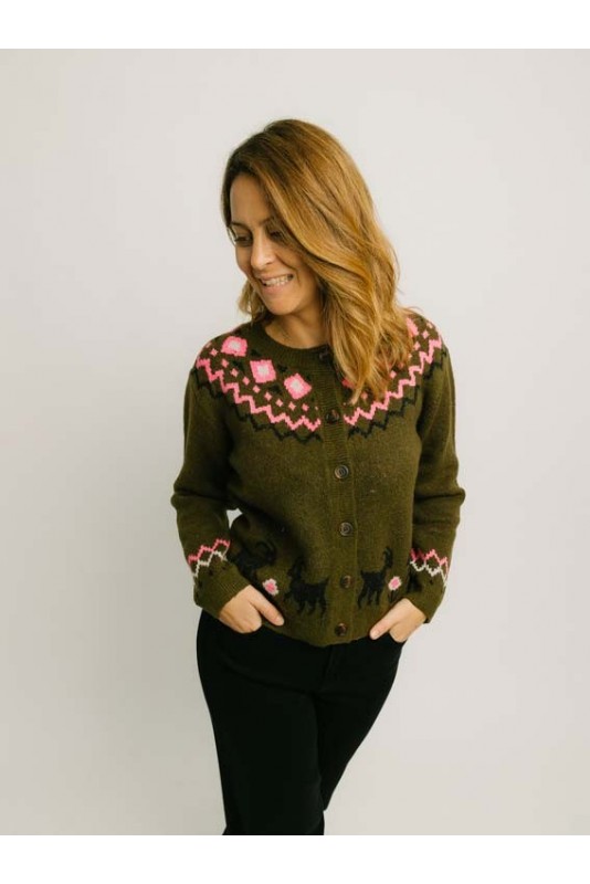 Cardigan Olana Olive Sugarhill Cardigan Olana Olive Sugarhill