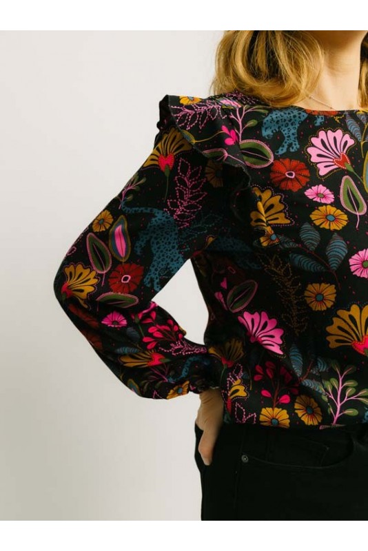 Blusa Trinity Black Sugarhill Blusa Trinity Black Sugarhill