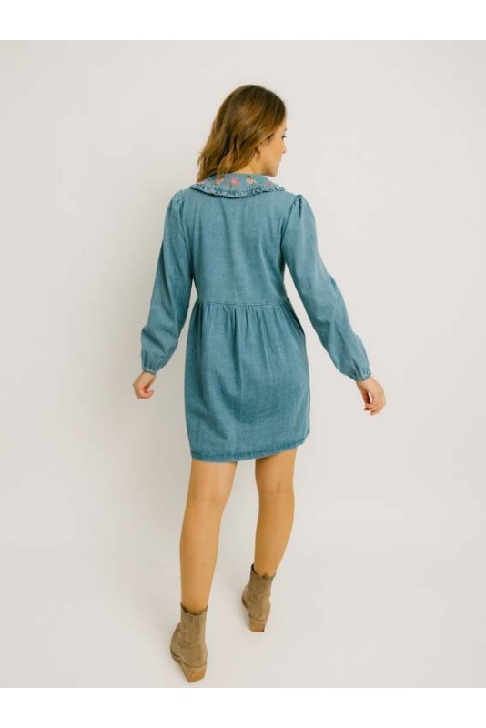Vestido Dhalia Vaquero Sugarhill Vestido Dhalia Vaquero Sugarhill