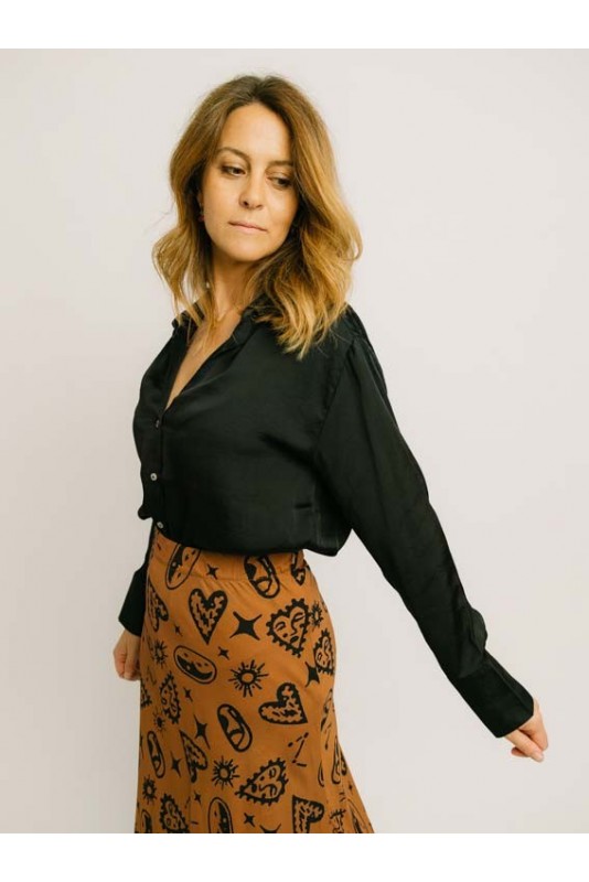 Blusa Sommer Black Vero Moda Blusa Sommer Black Vero Moda