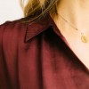Blusa Sommer Burgundy Vero Moda
