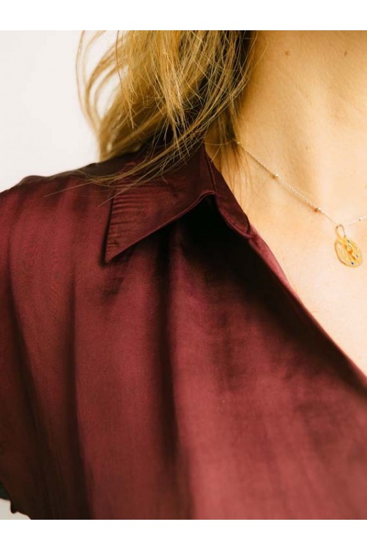 Blusa Sommer Burgundy Vero Moda Blusa Sommer Burgundy Vero Moda