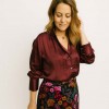 Blusa Sommer Burgundy Vero Moda