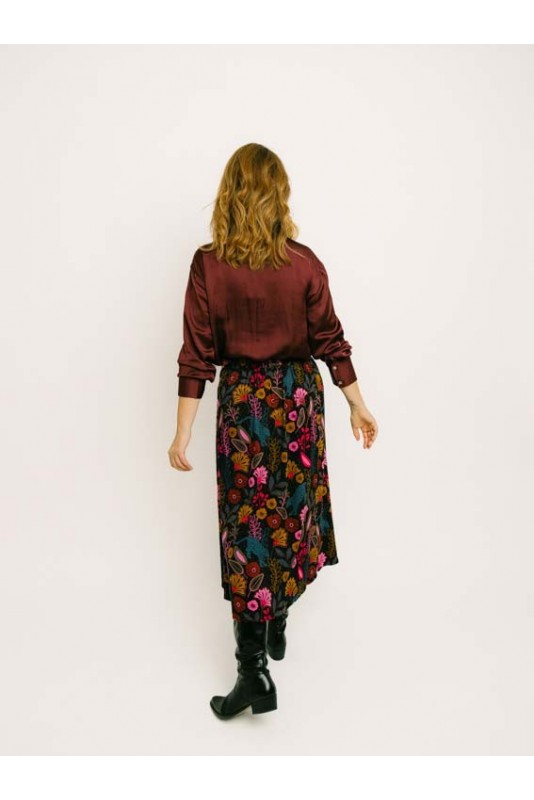 Blusa Sommer Burgundy Vero Moda