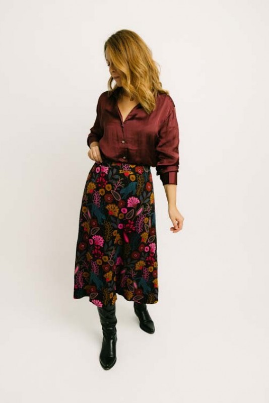 Blusa Sommer Burgundy Vero Moda