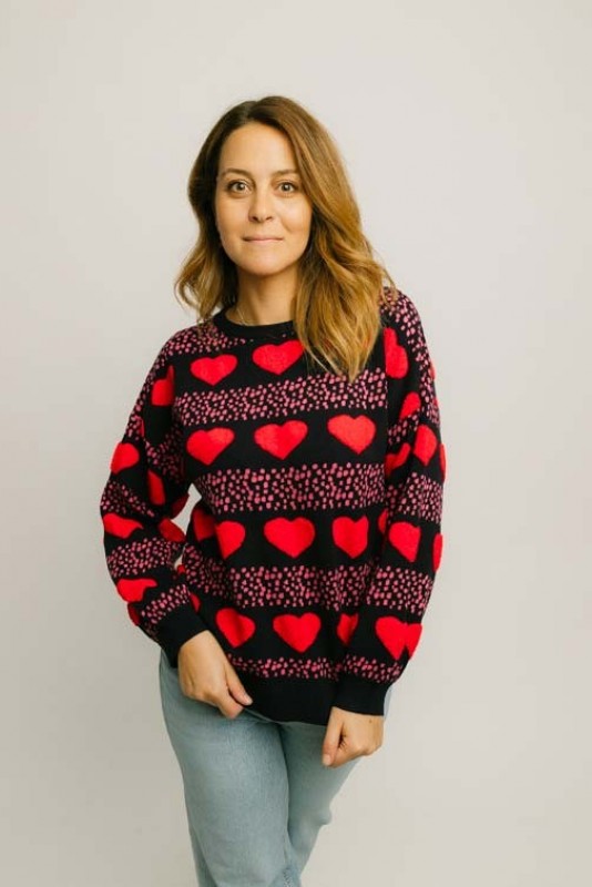 Jersey Corazones Negro Pepaloves