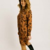 Vestido Corto Brown Hearts Pepaloves Vestido Corto Brown Hearts Pepaloves