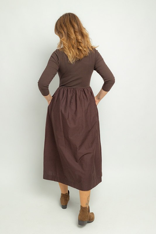 Vestido Sunnia B young Brown Vestido Sunnia B young Brown