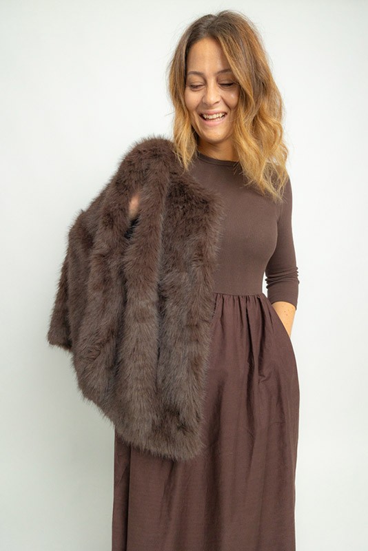 Vestido Sunnia B young Brown