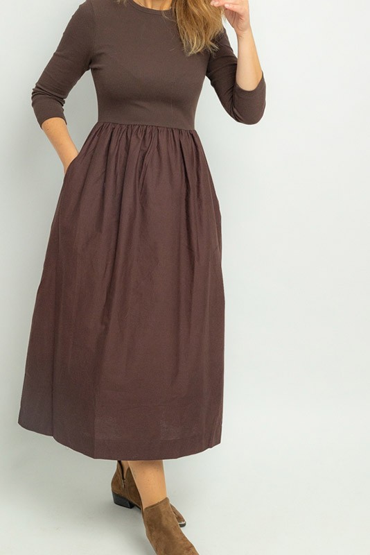 Vestido Sunnia B young Brown Vestido Sunnia B young Brown