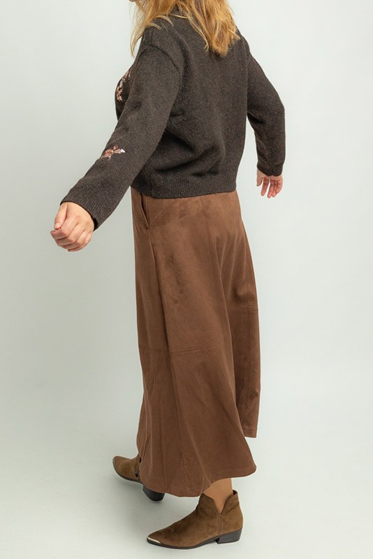 Falda Jose Olive Brown Vero Moda