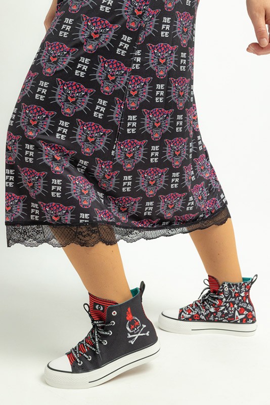 Falda midi Heart me Roar Lolina
