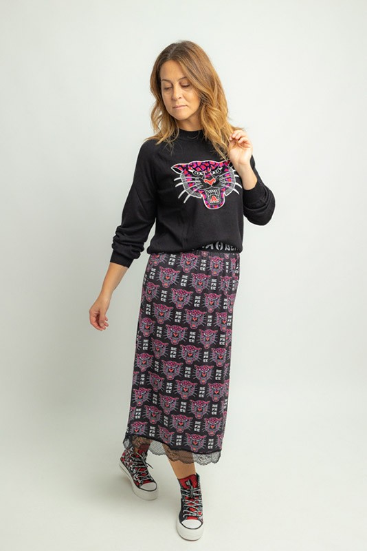 Falda midi Heart me Roar Lolina Falda midi Heart me Roar Lolina