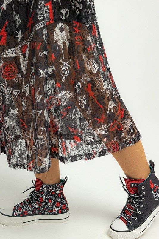 Falda encaje Rock and Roll Lolina
