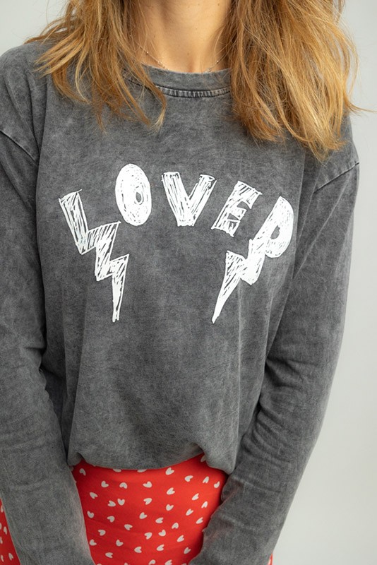 Camiseta Oversize Lover Lolina Camiseta Oversize Lover Lolina