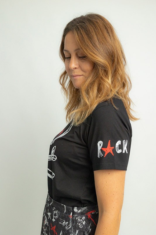 Camiseta Unisex Rock and Roll Lolina