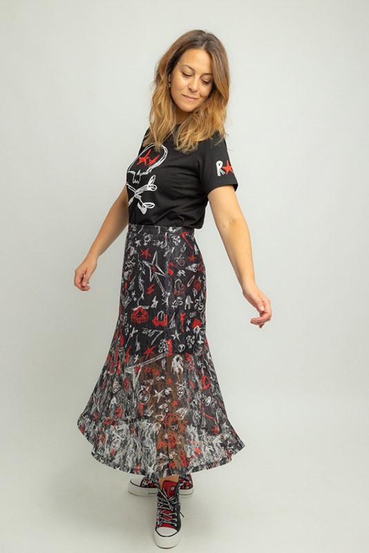Camiseta Unisex Rock and Roll Lolina Camiseta Unisex Rock and Roll Lolina