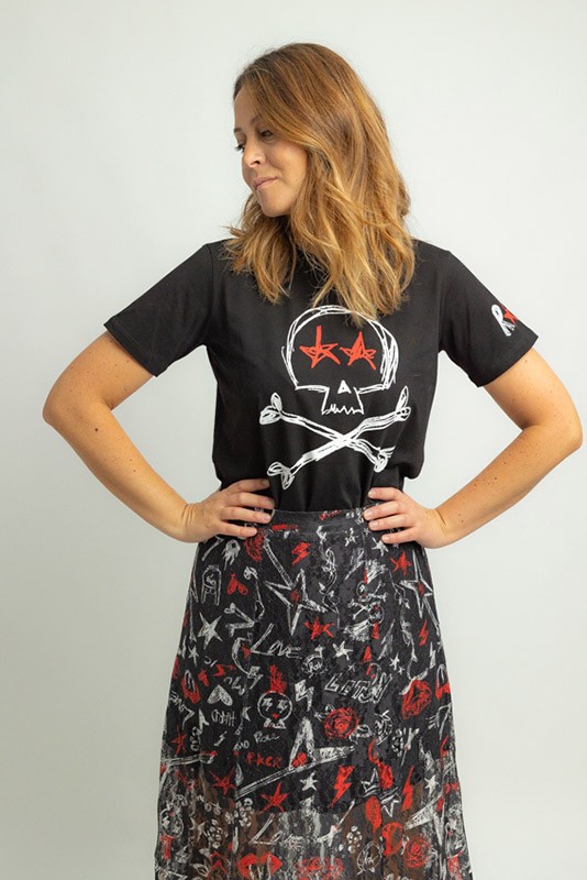 Camiseta Unisex Rock and Roll Lolina Camiseta Unisex Rock and Roll Lolina