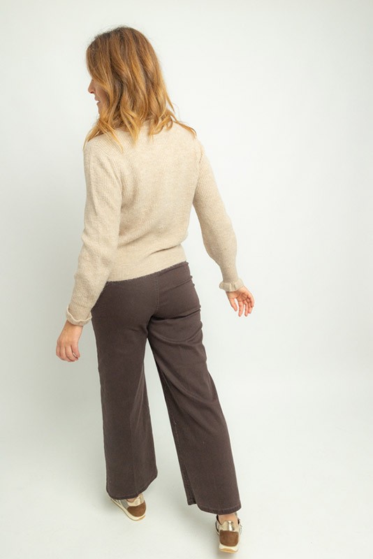 Pantalon Tulle Marron Vero Moda