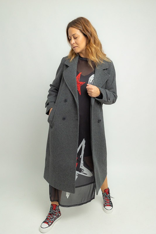 Abrigo Eva Gris Vero Moda Abrigo Eva Gris Vero Moda