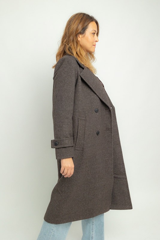 Abrigo Eva Marron Vero Moda Abrigo Eva Marron Vero Moda