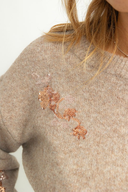 Jersey Amelia Beige Vero Moda