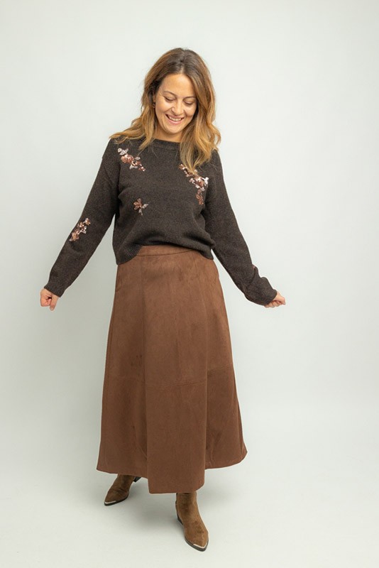 Jersey Amelia Marron Vero Moda