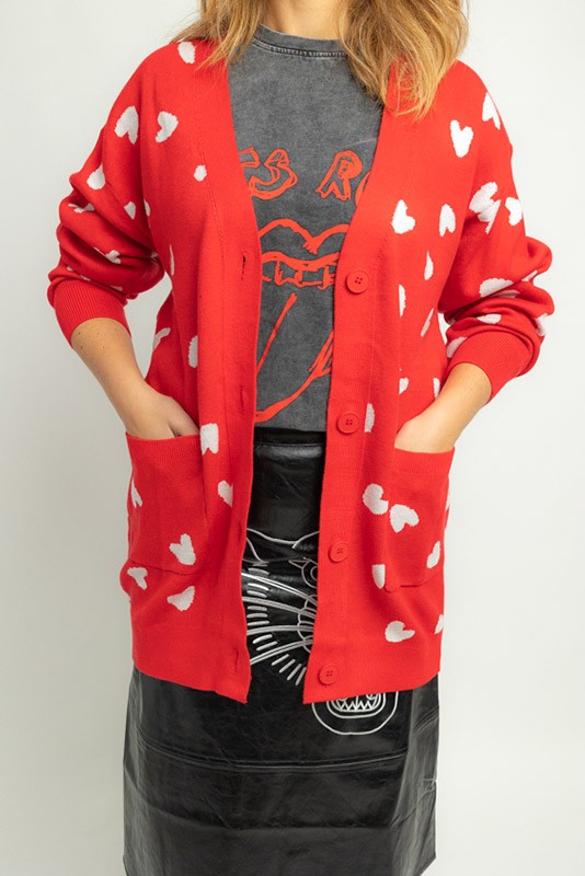 Cardigan larga Coffee Lolina