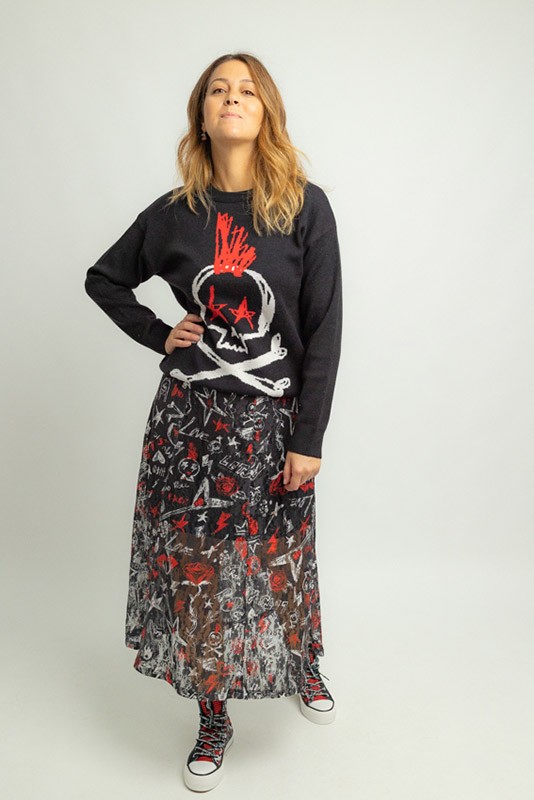 Jersey Oversize Rock and Roll Lolina