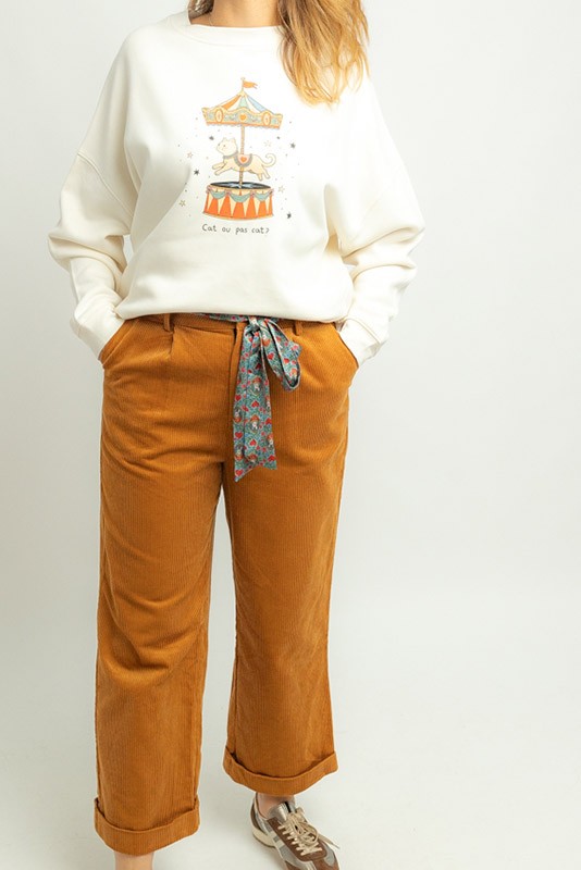 Pantalon Pana Conejo Offset Collage