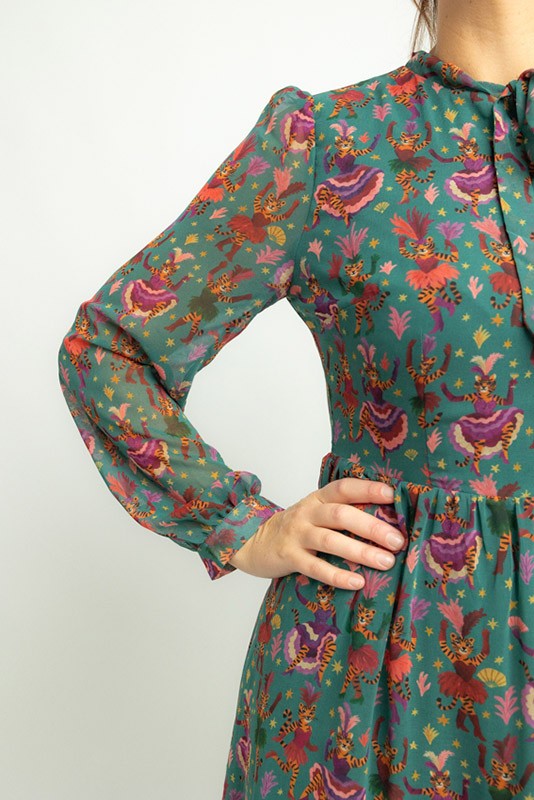 Vestido Montmatre Offset Collage